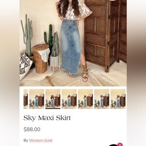 Western Gold Sky Mini Skirt NWT size small fits like xsmall-small.